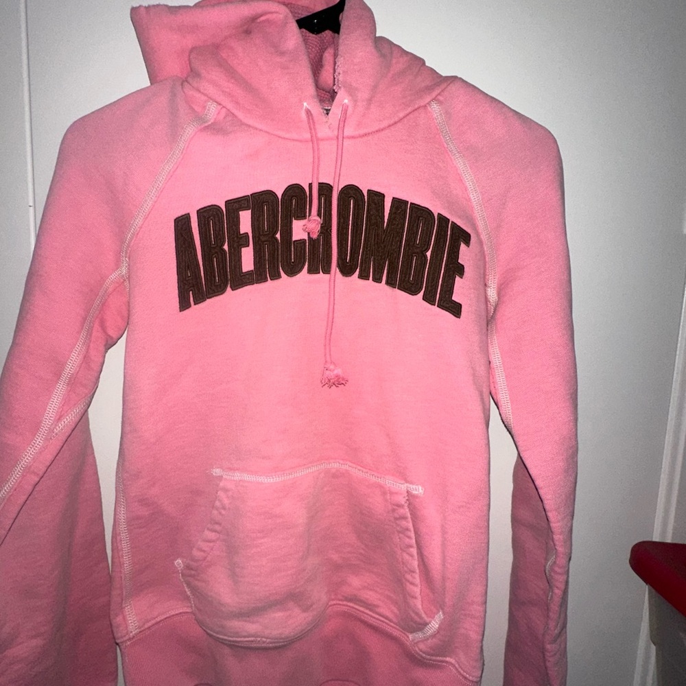 Abercrombie & Fitch Pink Hoodie Sweater